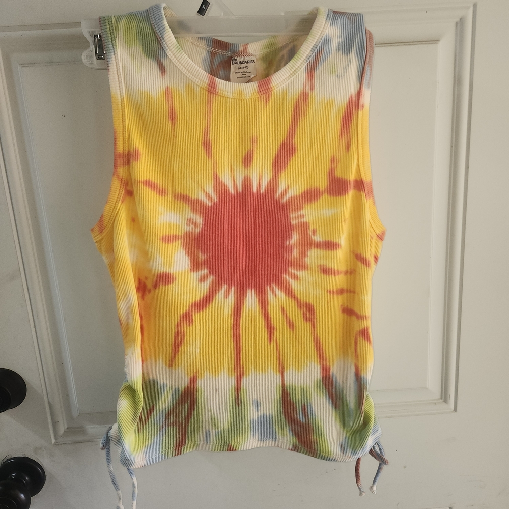Tie-Dye Sleeveless Top - Multicolor